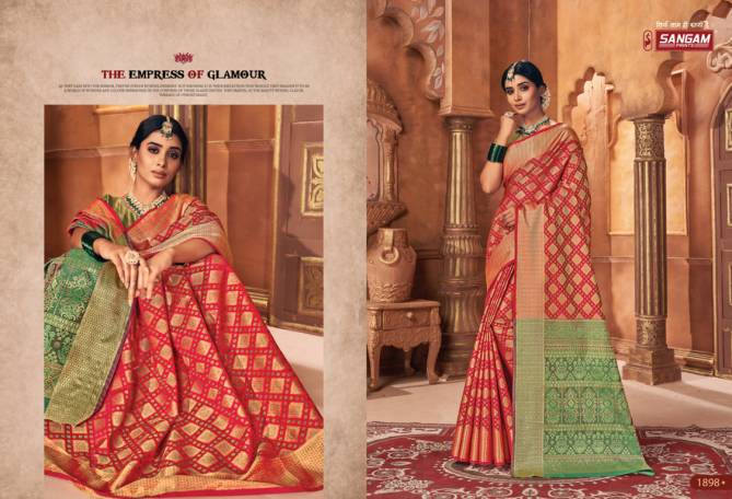 Sangam Raj Patola Heavy Designer Exclusive Wear Patola Silk Latest Saree Collection